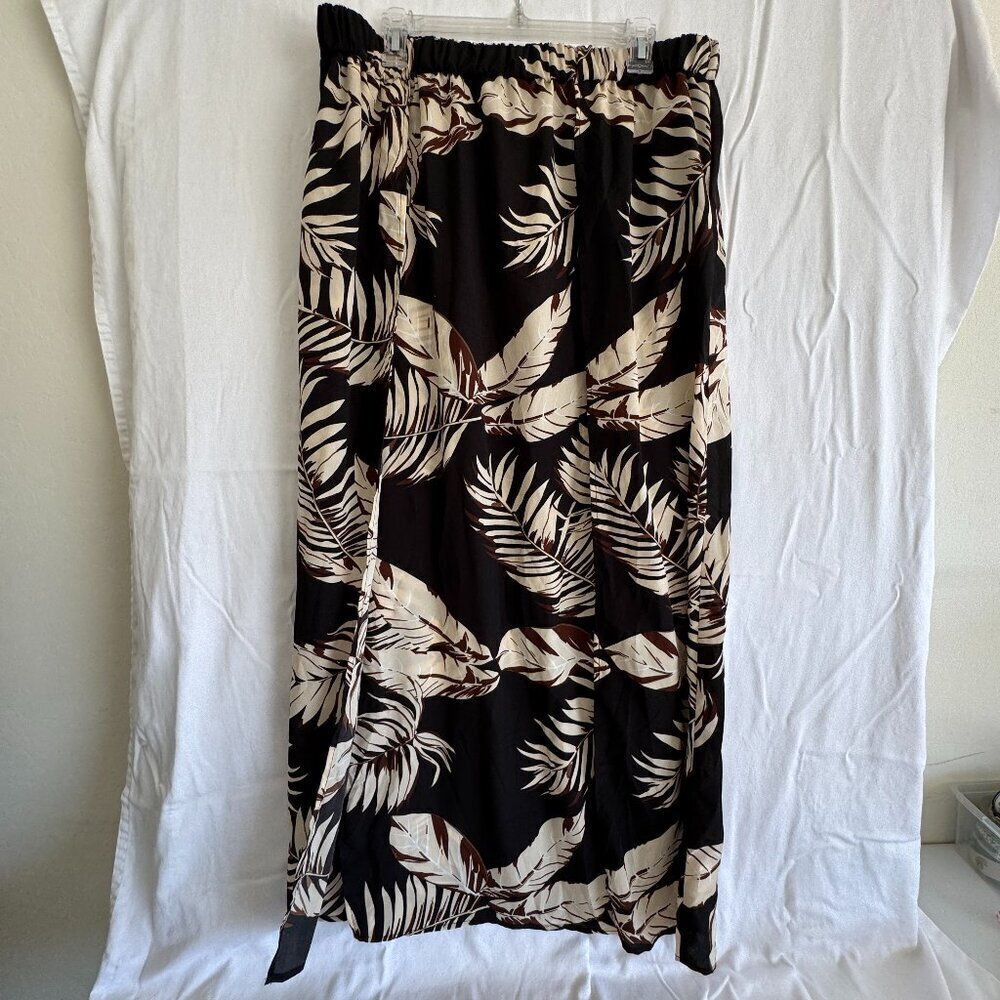 Tropical Print Maxi Skirt Size 2XL Elastic Waist NWT